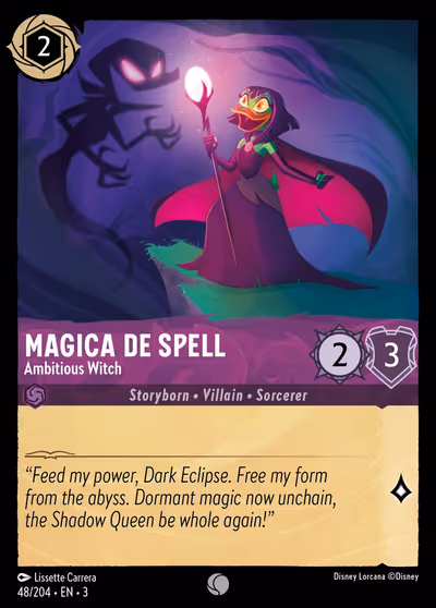 Magica De Spell - Ambitious Witch #48 — Into the Inklands (Common) · Disney Lorcana