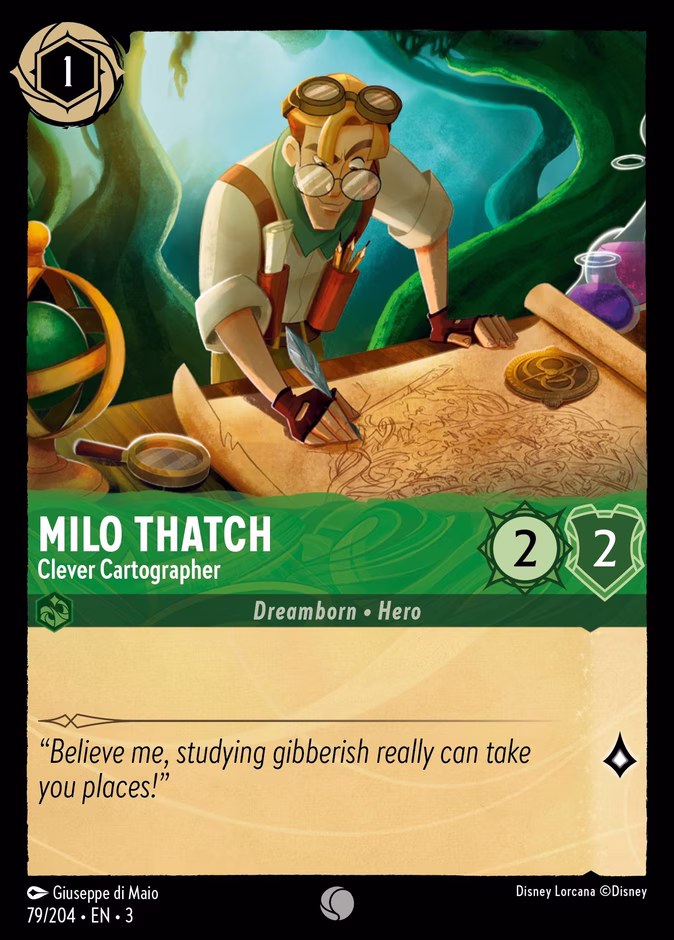 Milo Thatch - Clever Cartographer #79 (Common)
