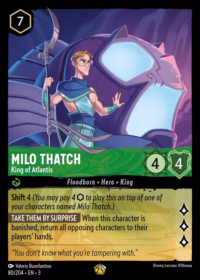Milo Thatch - King of Atlantis #80 (Legendary)