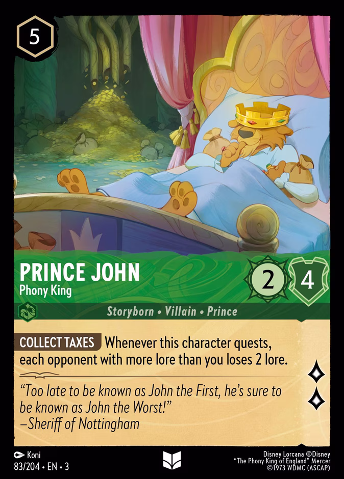 Prince John - Phony King #83 (Uncommon)