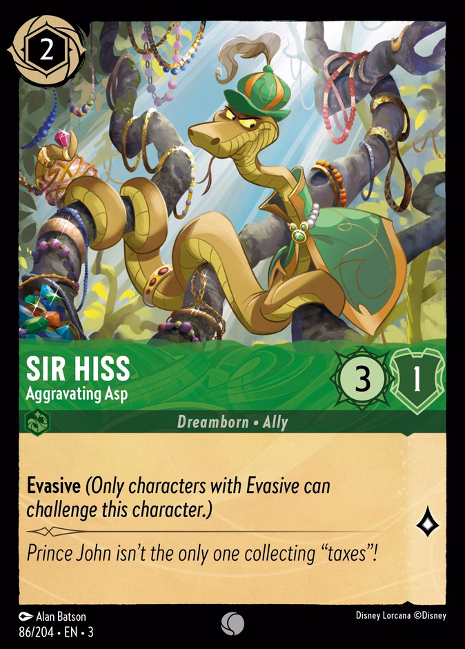Sir Hiss - Aggravating Asp #86 (Common)