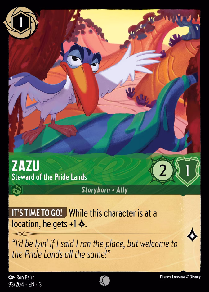 Zazu - Steward of the Pride Lands #93 (Common)