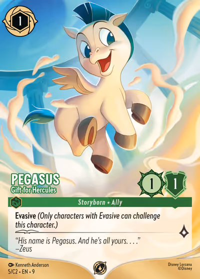 Pegasus - Gift for Hercules (Challenge) (#005) #5 — Lorcana Challenge Year 3 (Promo) · Disney Lorcana