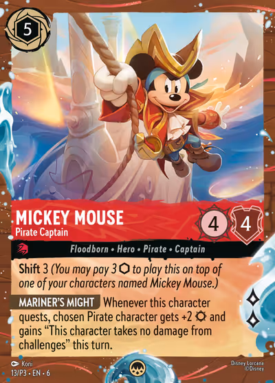 Mickey Mouse - Pirate Captain (Disney Cruise)