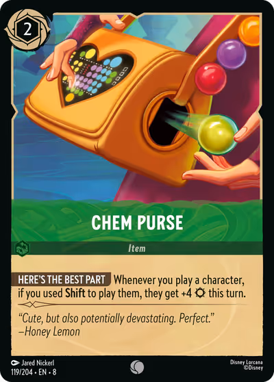 Chem Purse #119 — Reign of Jafar (Common) · Disney Lorcana