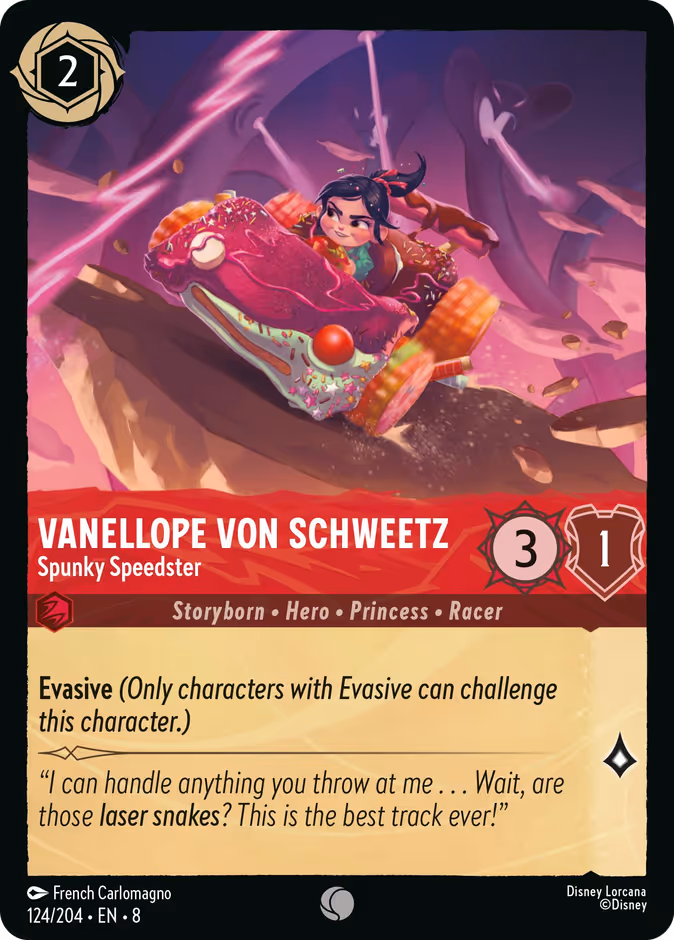 Vanellope Von Schweetz - Spunky Speedster #124 (Common)