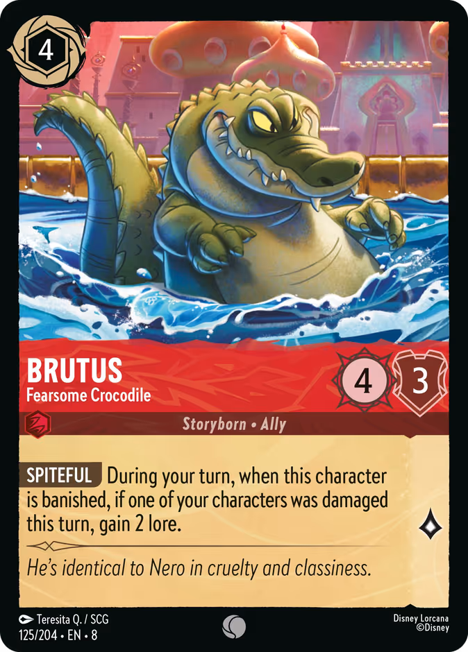 Brutus - Fearsome Crocodile #125 (Common)