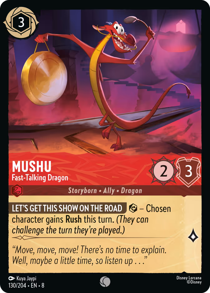 Mushu - Fast-Talking Dragon #130 (Common)