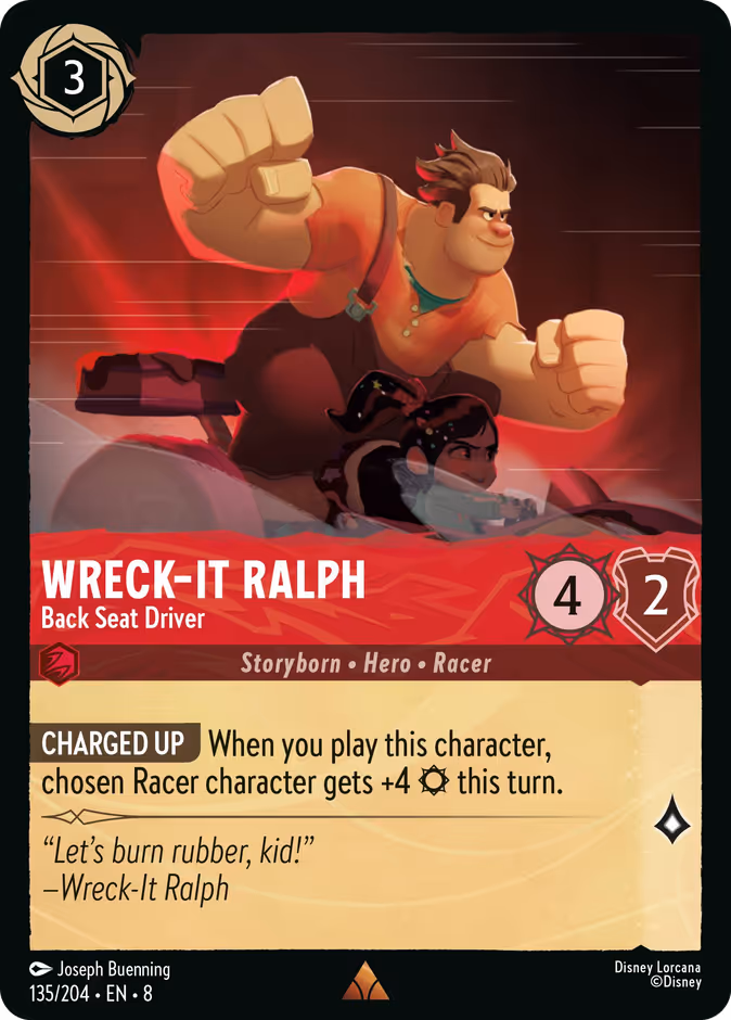 Wreck-It Ralph - Back Seat Driver #135 (Rare)