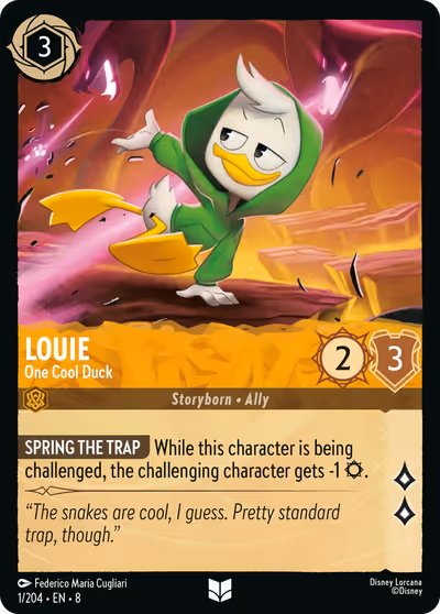 Louie - One Cool Duck #1 — Reign of Jafar (Uncommon) · Disney Lorcana