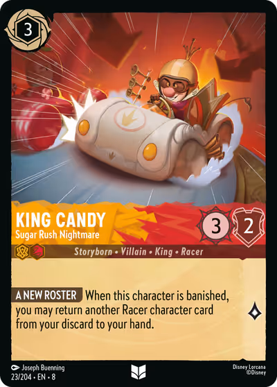 King Candy - Sugar Rush Nightmare #23 — Reign of Jafar (Uncommon) · Disney Lorcana