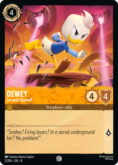 Dewey - Lovable Showoff #2 — Reign of Jafar (Common) · Disney Lorcana