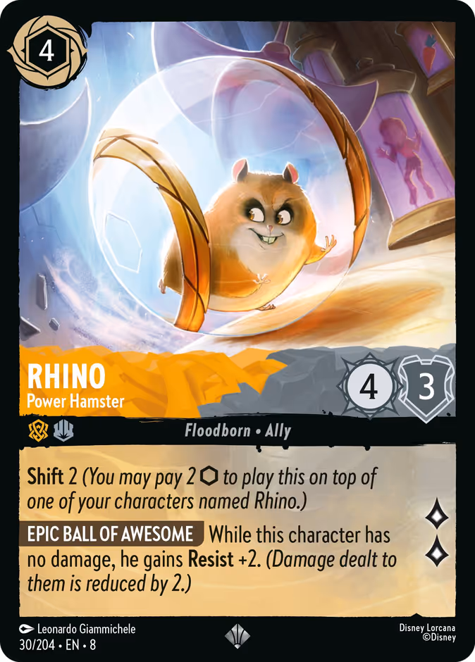 Rhino - Power Hamster #30 (Super_rare)