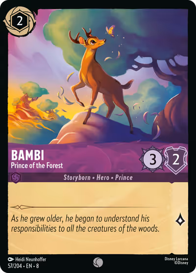 Bambi - Prince of the Forest #57 — Reign of Jafar (Common) · Disney Lorcana