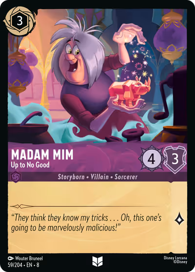 Madam Mim - Up to No Good #59 — Reign of Jafar (Uncommon) · Disney Lorcana