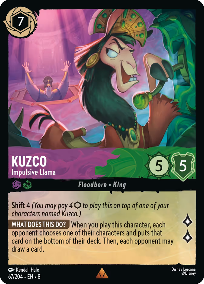 Kuzco - Impulsive Llama #67 (Rare)