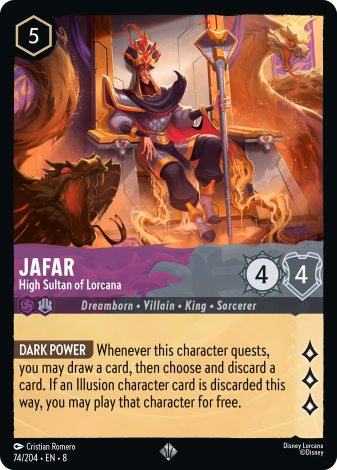 Jafar - High Sultan of Lorcana #74 (Super_rare)