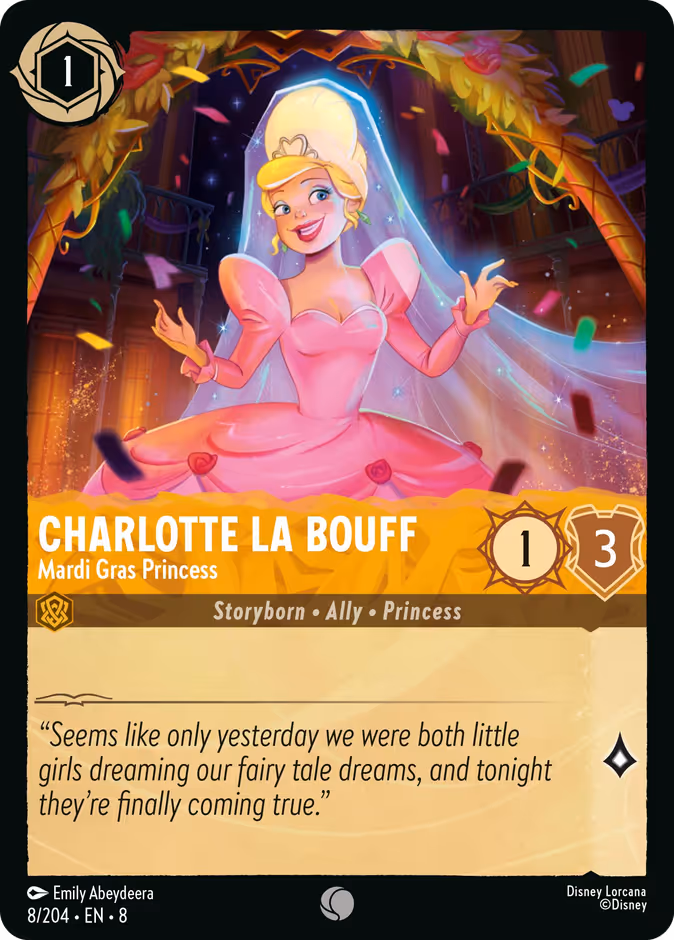 Charlotte La Bouff - Mardi Gras Princess #8 (Common)