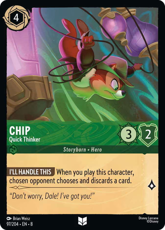 Chip - Quick Thinker #97 (Uncommon)