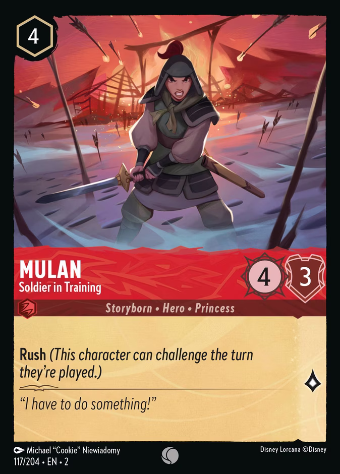 Mulan - Soldier In Training #117 (Common)