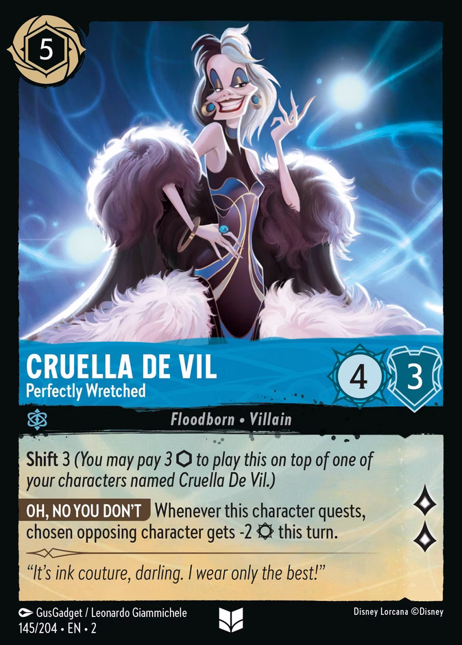 Cruella De Vil - Perfectly Wretched #145 (Uncommon)