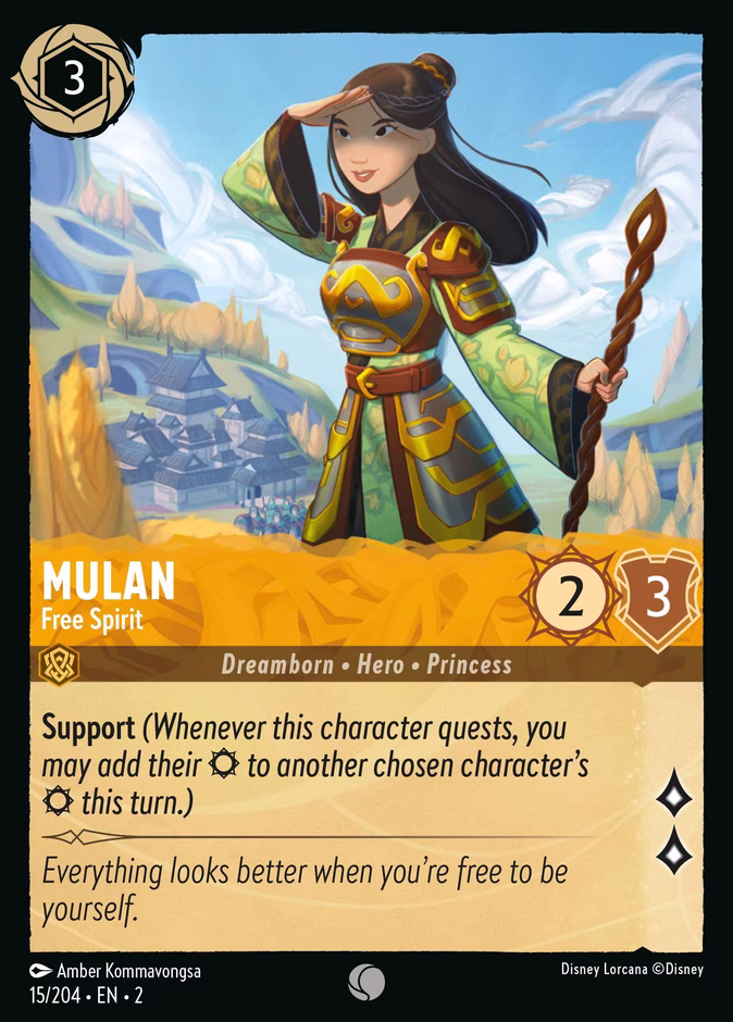 Mulan - Free Spirit #15 (Common)