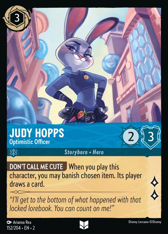 Judy Hopps - Optimistic Officer #152 (Uncommon)