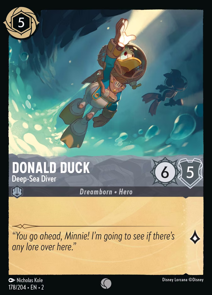 Donald Duck - Deep-Sea Diver #178 (Common)