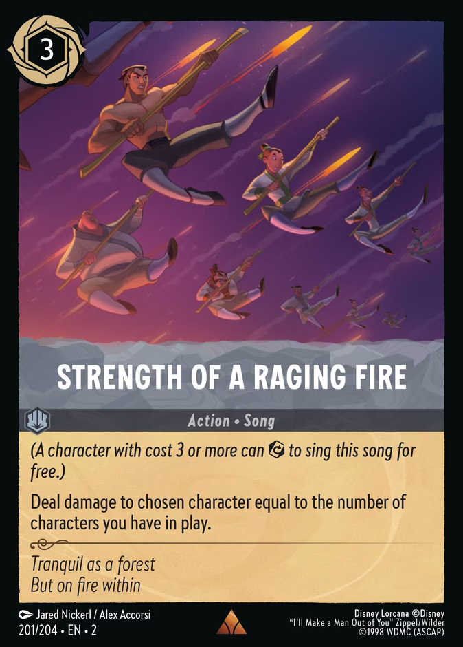 Strength Of A Raging Fire #201 (Rare)