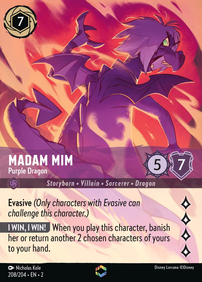 Madam Mim - Purple Dragon #208 #208 (Enchanted)