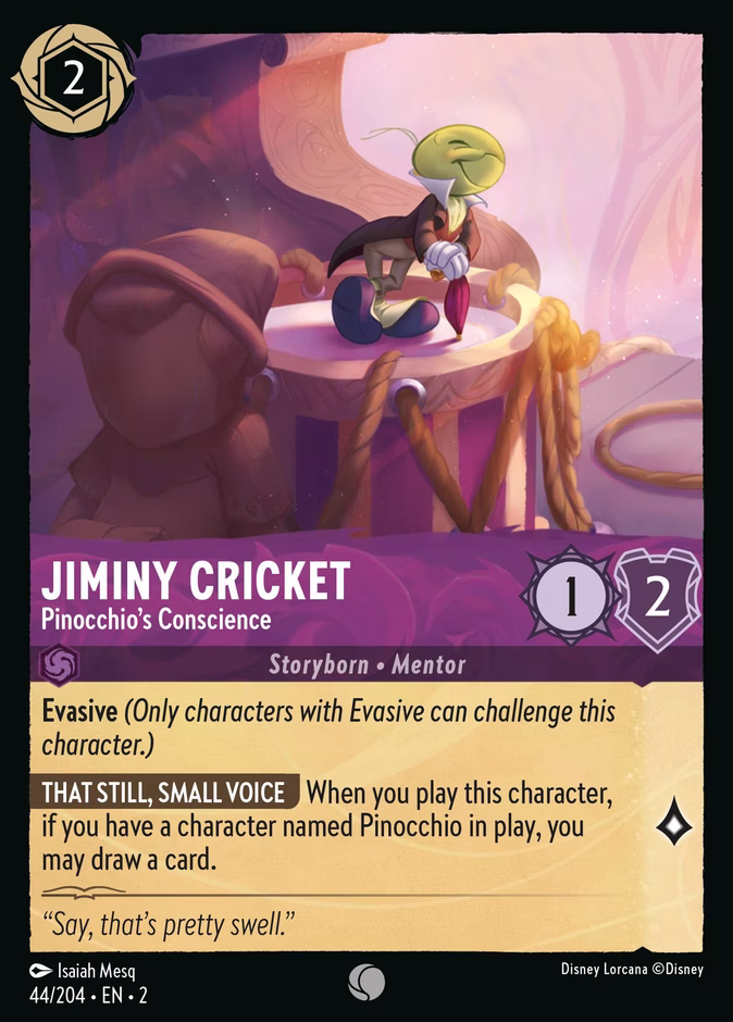 Jiminy Cricket - Pinocchio's Conscience #44 (Common)
