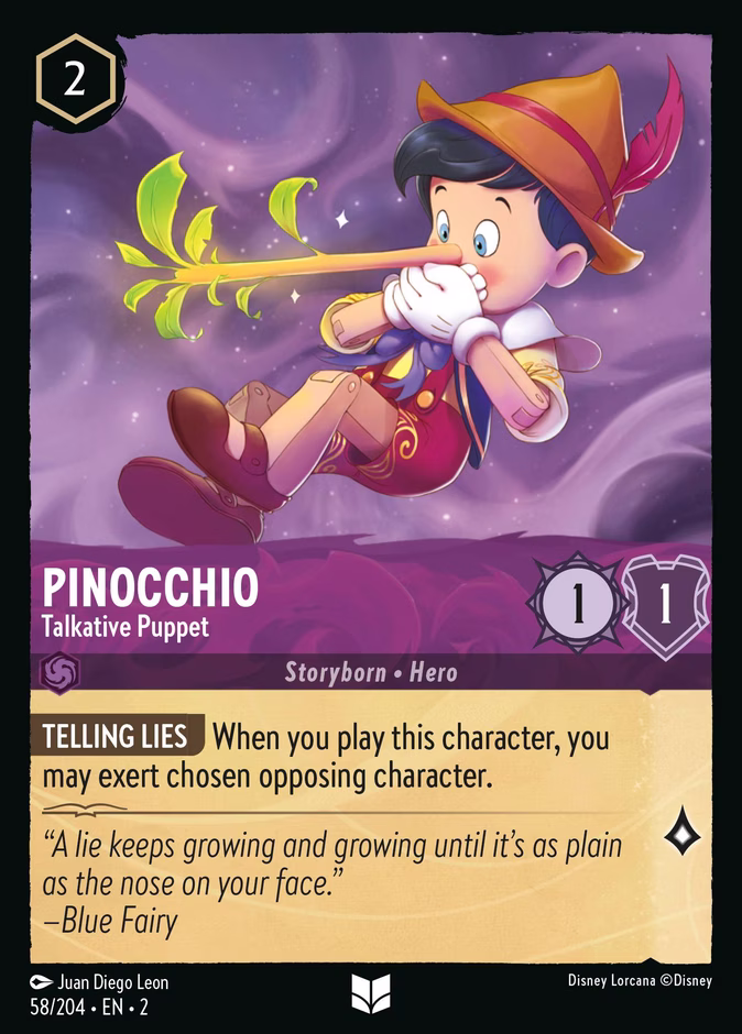 Pinocchio - Talkative Puppet #58 (Uncommon)