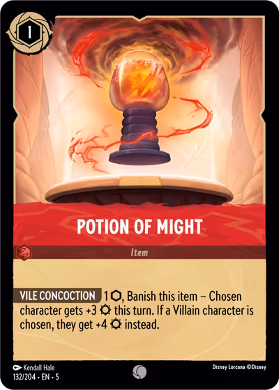Potion of Might #132 — Shimmering Skies (Common) · Disney Lorcana