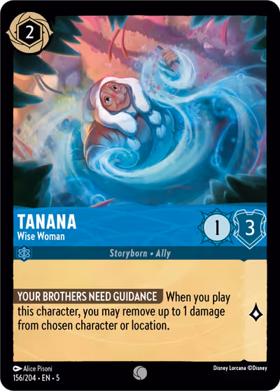 Tanana - Wise Woman #156 — Shimmering Skies (Common) · Disney Lorcana