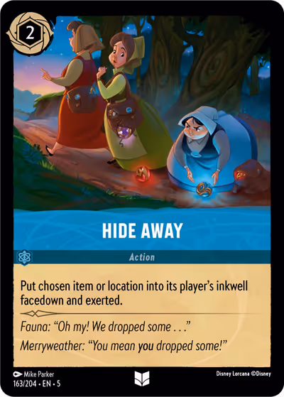 Hide Away #163 — Shimmering Skies (Uncommon) · Disney Lorcana