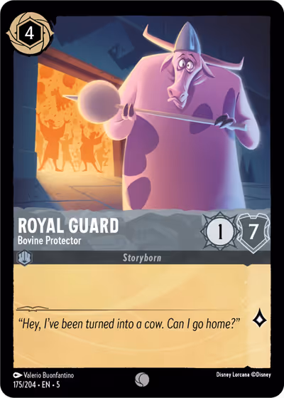 Royal Guard - Bovine Protector #175 — Shimmering Skies (Common) · Disney Lorcana