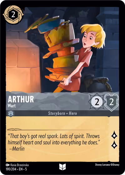 Arthur - Wart #190 — Shimmering Skies (Uncommon) · Disney Lorcana