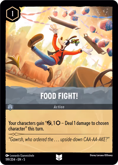 Food Fight! #199 — Shimmering Skies (Uncommon) · Disney Lorcana