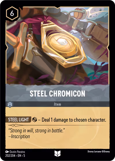 Steel Chromicon #202 — Shimmering Skies (Uncommon) · Disney Lorcana