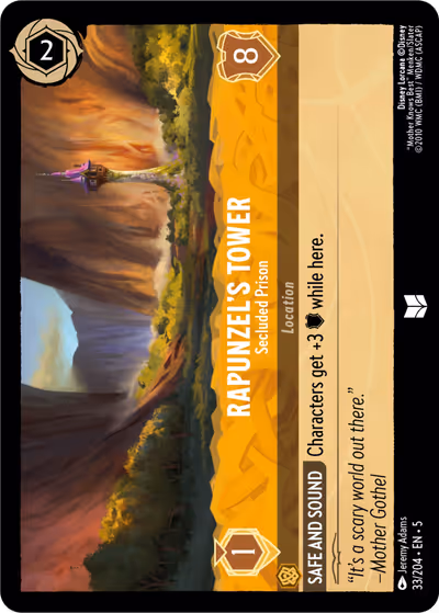 Rapunzel's Tower - Secluded Prison #33 — Shimmering Skies (Uncommon) · Disney Lorcana