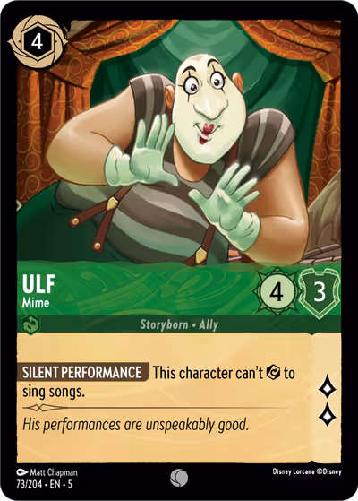 Ulf - Mime #73 — Shimmering Skies (Common) · Disney Lorcana