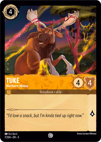Tuke - Northern Moose #7 — Shimmering Skies (Common) · Disney Lorcana