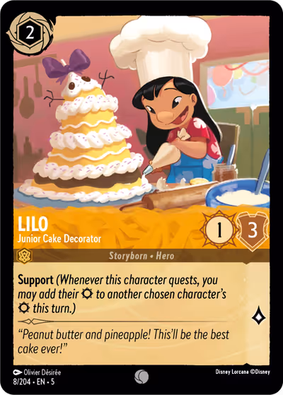Lilo - Junior Cake Decorator #8 — Shimmering Skies (Common) · Disney Lorcana