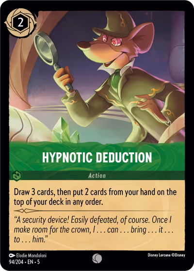 Hypnotic Deduction #94 — Shimmering Skies (Common) · Disney Lorcana
