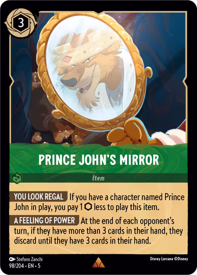 Prince John's Mirror #98 — Shimmering Skies (Rare) · Disney Lorcana