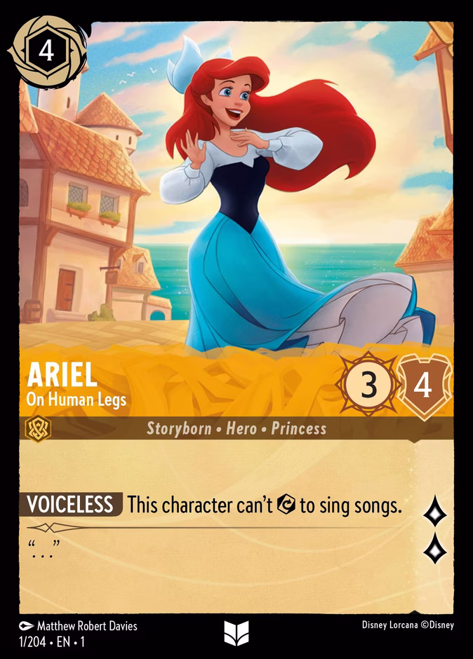 Ariel - On Human Legs #1 (Uncommon)
