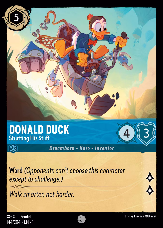 Donald Duck - Strutting His Stuff #144 (Common)