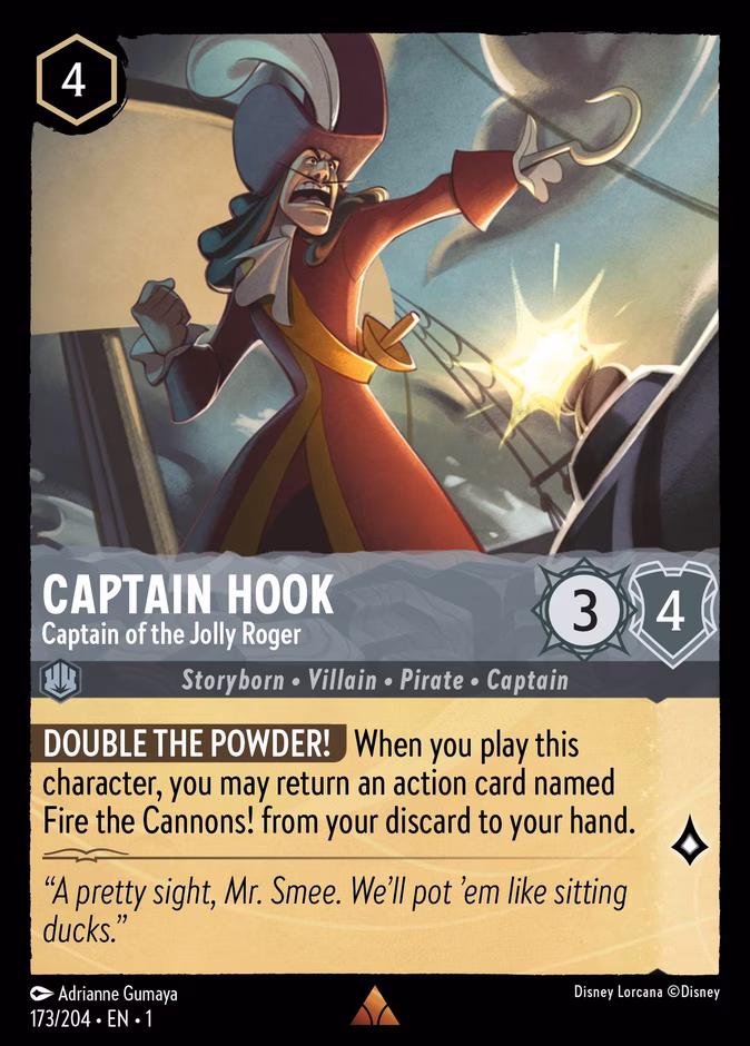 Captain Hook - Captain of the Jolly Roger #173 (Rare)