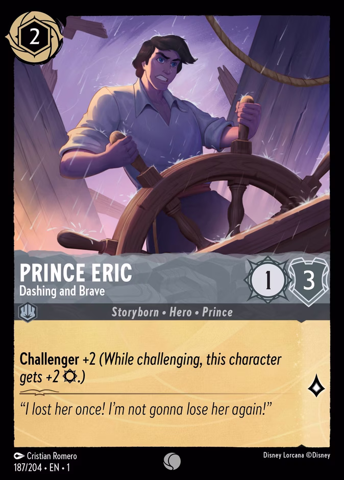 Prince Eric - Dashing and Brave #187 (Common)