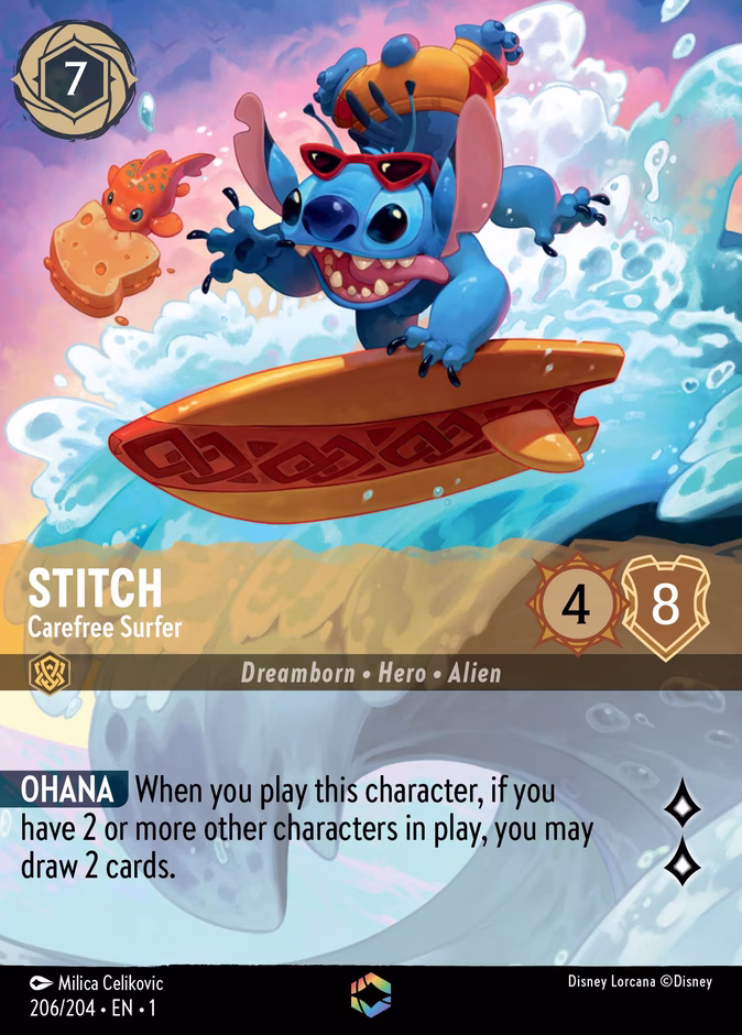 Stitch - Carefree Surfer #206 #206 (Enchanted)